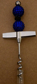 Beaded twisted wine corkscrew